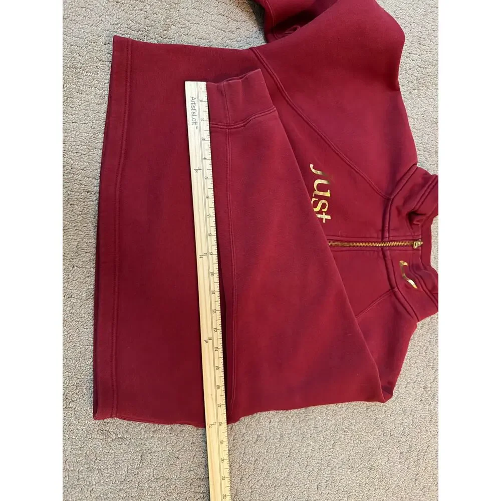 Nike Sportswear Shine Funnel-Neck 1/4 Zip cropped sweatshirt with gold accents